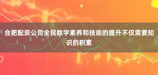 合肥配资公司全民数字素养和技能的提升不仅需要知识的积累